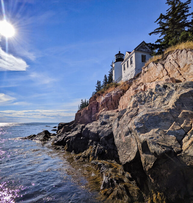 Bass Harbor Lighthouse from the Rocks Acadia National Park Maine 1