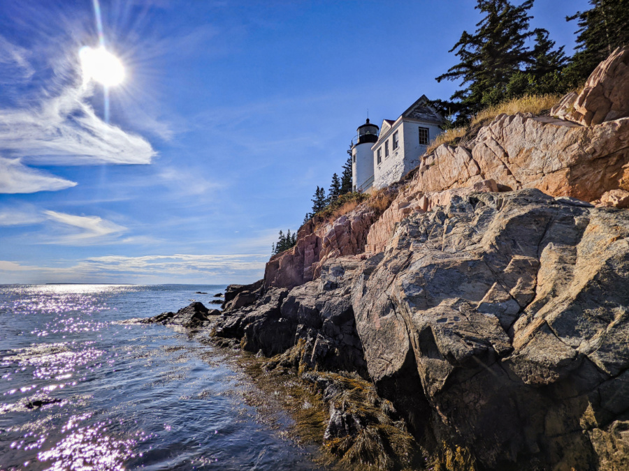 Bass Harbor Lighthouse from the Rocks Acadia National Park Maine 1