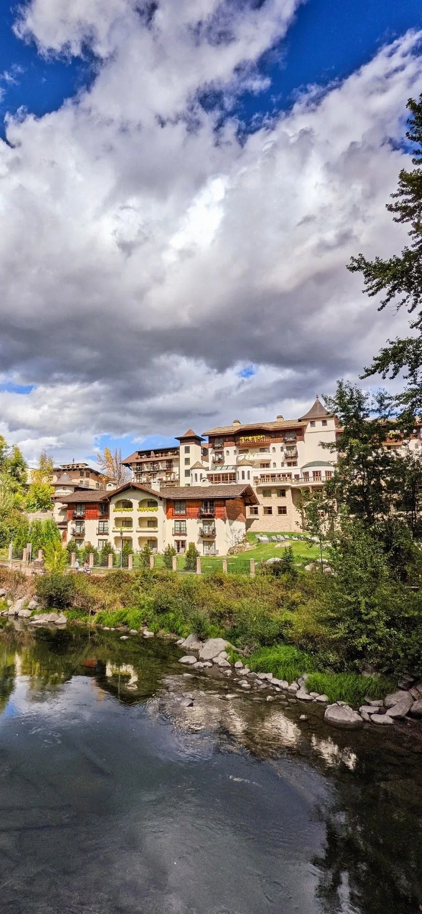 Bavarian Alpine Hotel on Wenatchee River Leavenworth Washington