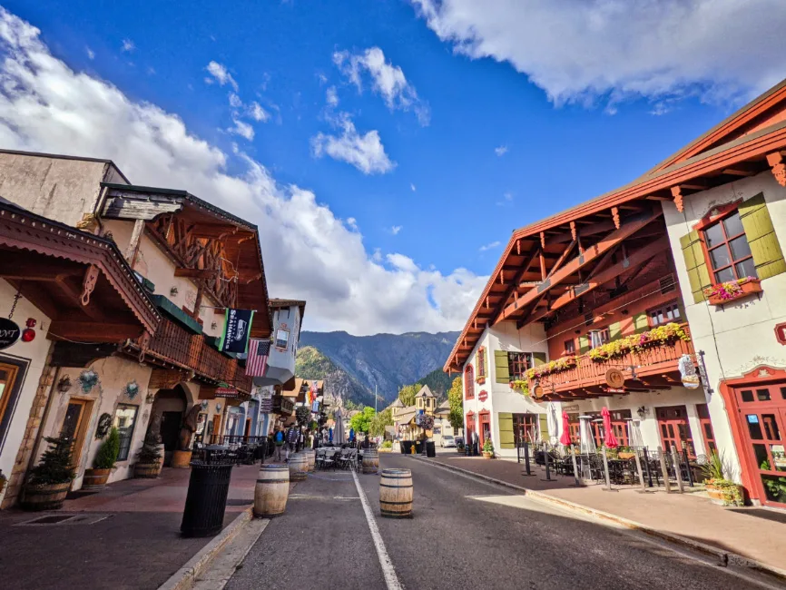 Bavarian Buildings in Leavenworth Washington 1