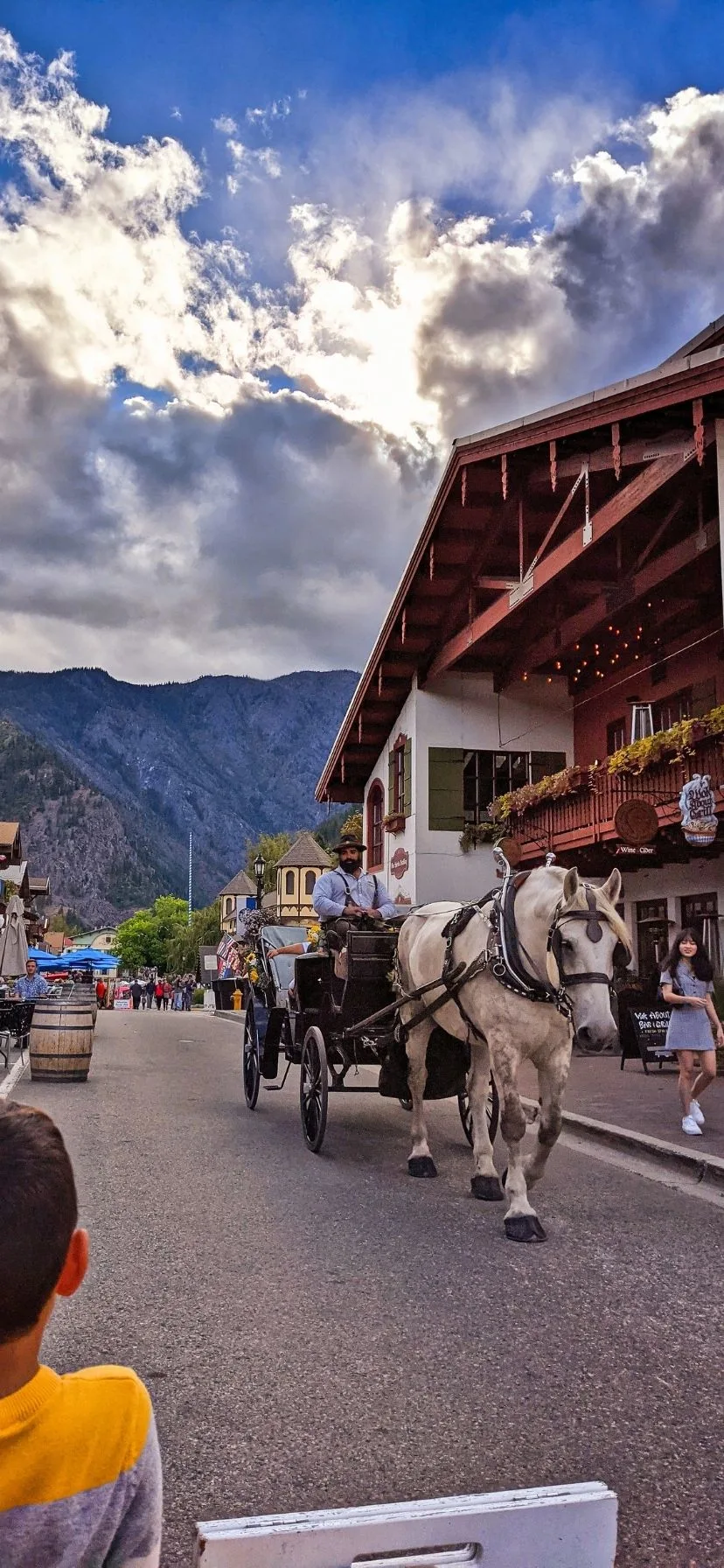 Bavarian Horse drawn Carriage in Leavenworth Washington