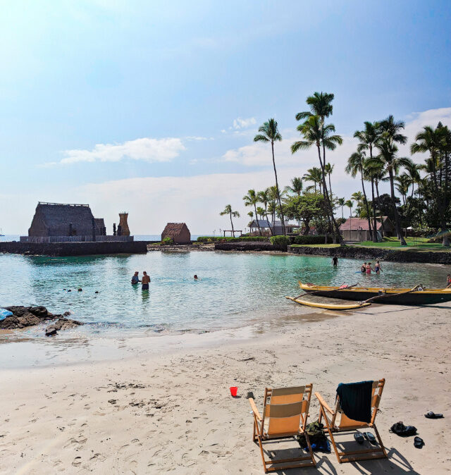 Beach at Kamakahonu National Historic Site Kailua Kona Big Island Hawaii 1