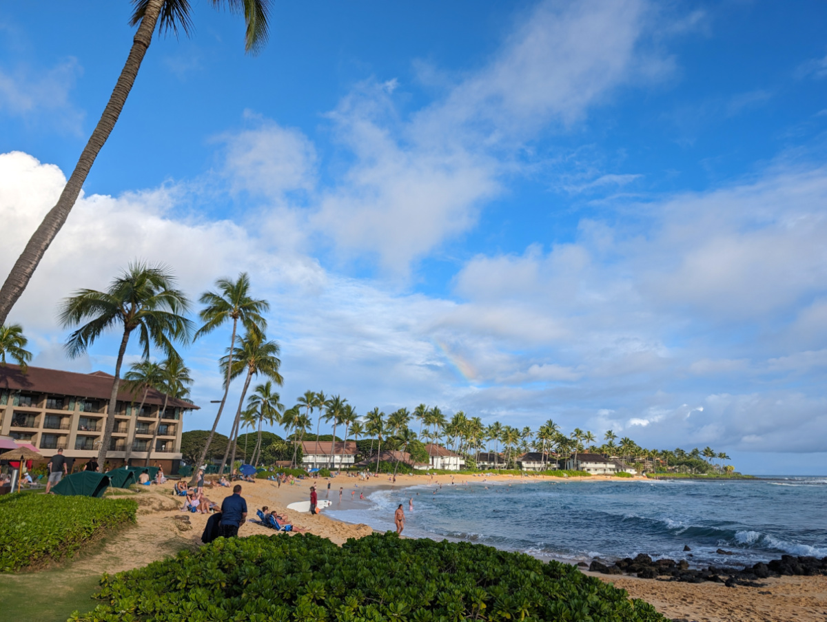 Beach at Sheraton Kauai Resort Poipu South Shore Kauai Hawaii 2