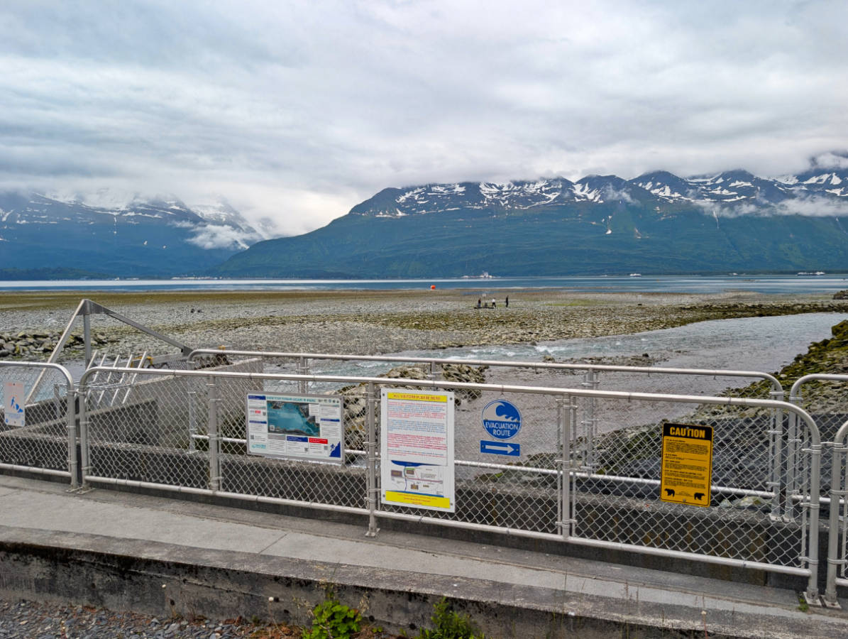 Beach at Solomon Salmon Hatchery in Valdez Alaska