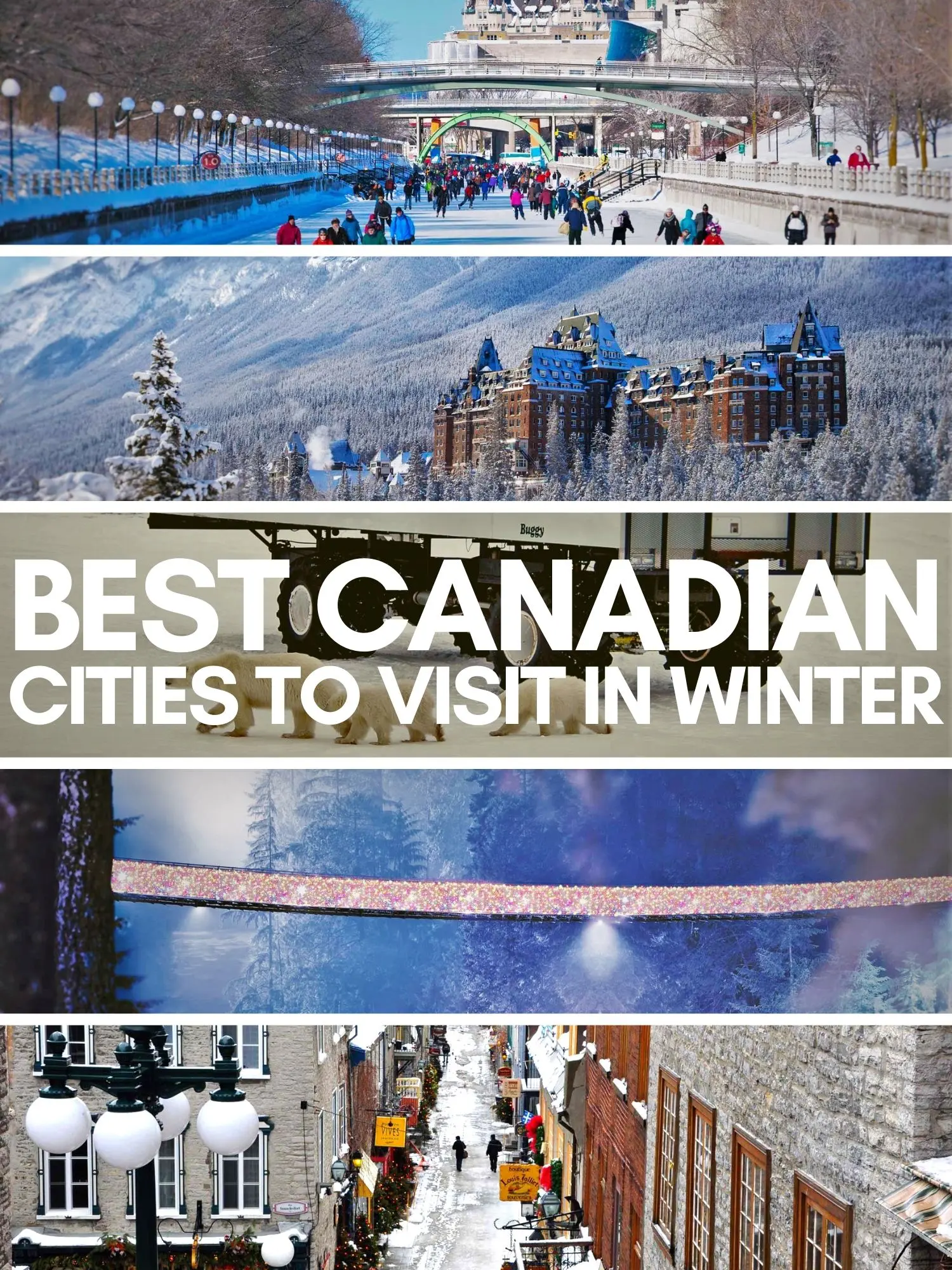 Canada may be cold in the winter, but these Canadian cities have unique things to do, ways to stay warm, and amazing hotels in the snow. Perfect Canadian adventures!