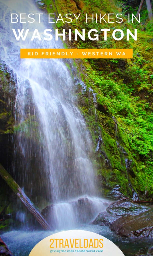 Best Easy Hikes in Washington pin 1 - 2TravelDads