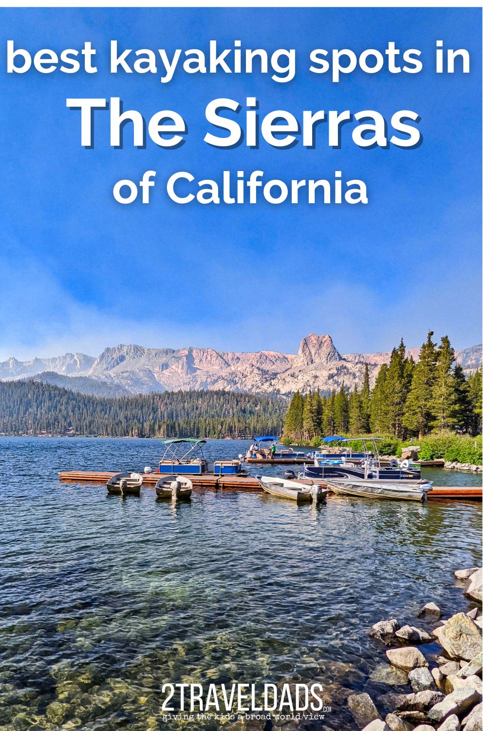 Kayaking in California's Sierras is a gorgeous and wild experience. From paddling on the Merced River out of Yosemite National Park to the crystal blue waters of Lake Tahoe, 15+ spots for kayaking and SUP in the Sierras.