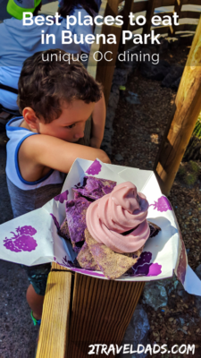 The best places to eat in Buena Park, CA include awesome dinner theater, family bakeries, and unique tea shops. Also, the Boysenberry Festival at Knott's Berry Farm is a must!
