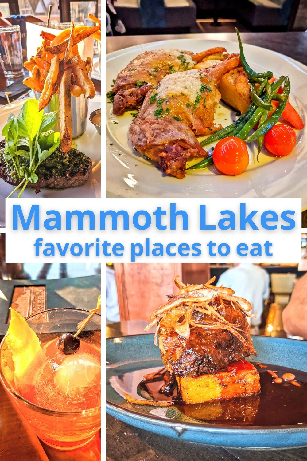 There are lots of great places to eat in Mammoth Lakes, California. See top picks for unique, healthy spots for breakfast, lunch and dinner before skiing or after hiking. So many choices, but these are guaranteed good.