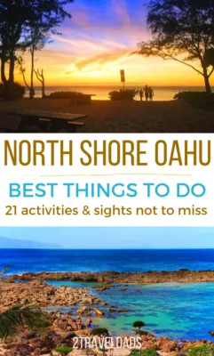 21 of the best things to do on the North Shore. It's your Oahu bucket list of activities, best beaches on the North Shore and places to have an awesome Hawaii vacation. #hawaii #beaches #vacation #travel