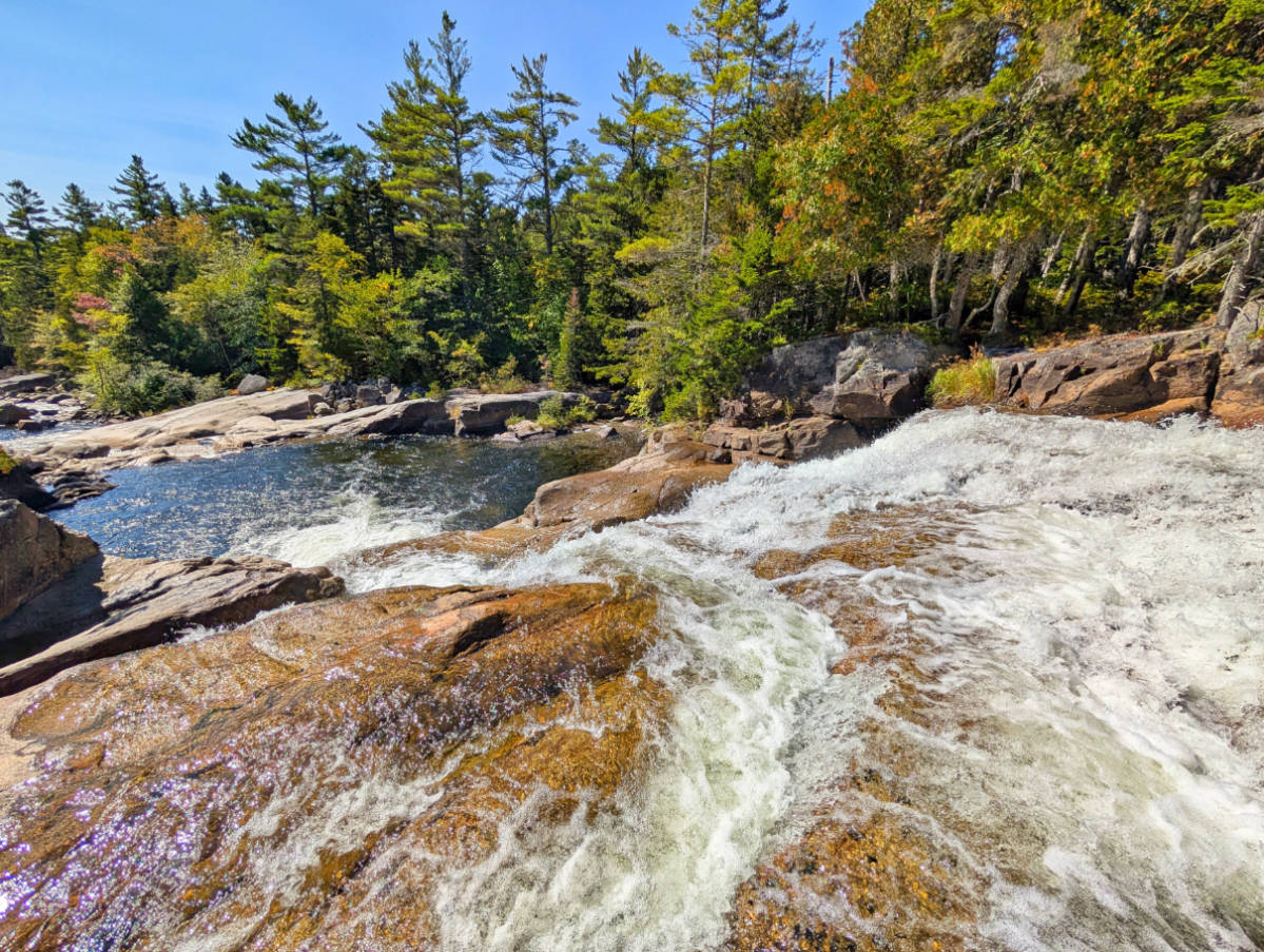 Big Niagara Falls in Baxter State Park Millinocket Maine