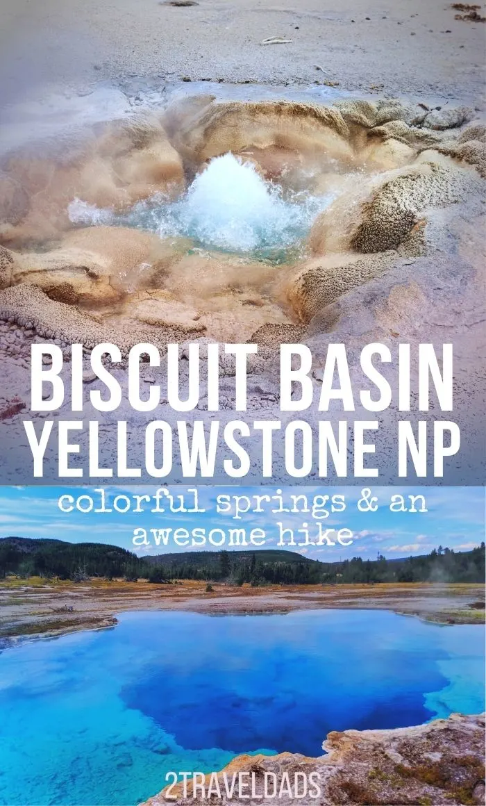 Biscuit Basin is one of the prettiest places in Yellowstone National Park and it's often overlooked. Find out what's at Biscuit Basin, hikes to do and tips for photographing geysers.