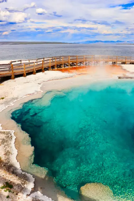 Black Pool at West Thumb Geyser Basin Yellowstone National Park 4