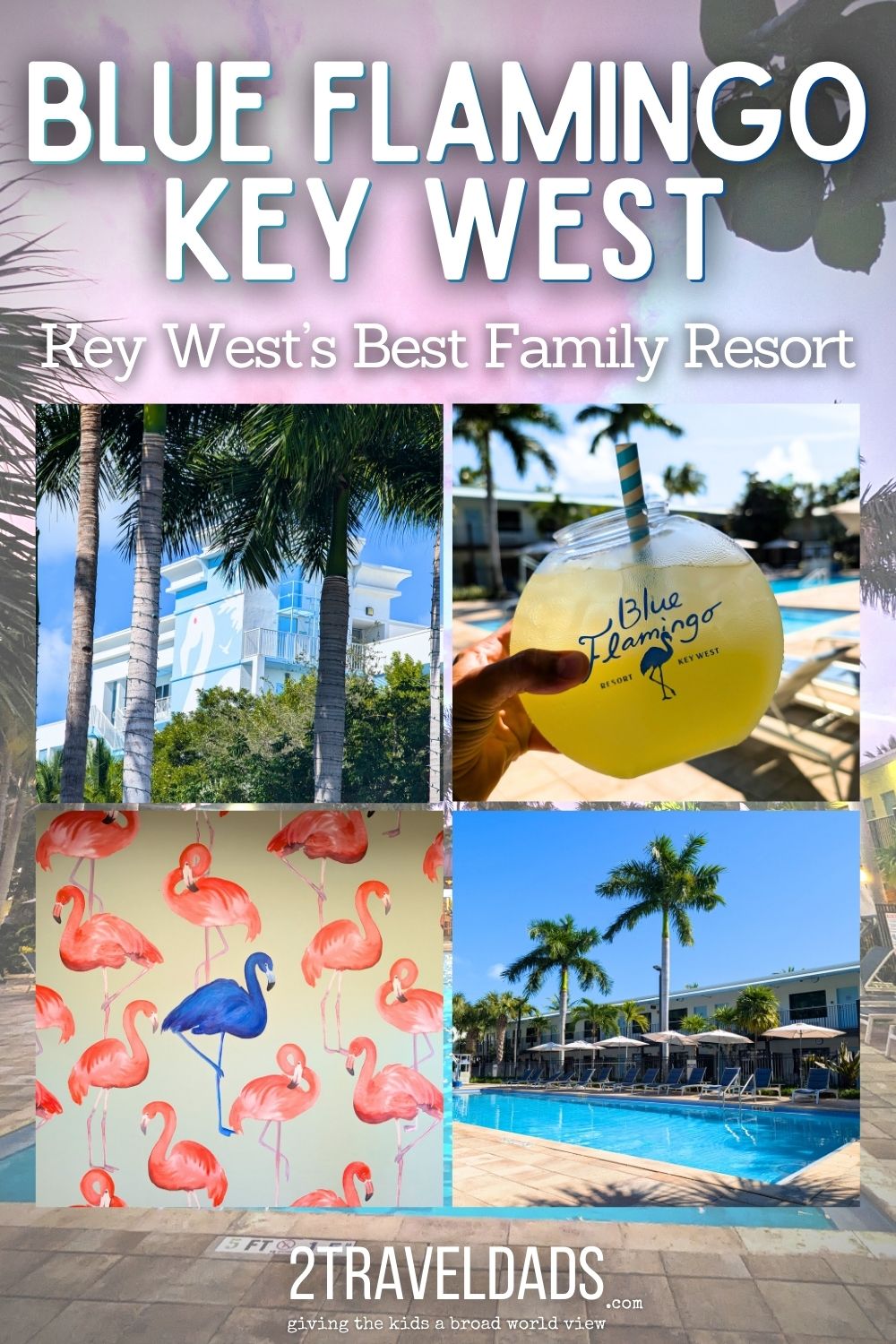The Blue Flamingo Resort Key West is a great option for a budget visit to the Florida Keys, and it's the most family-friendly hotel in Key West. From the largest pool in KW to a free shuttle to downtown see why we like the Blue Flamingo Resort for a family vacation. (This is formerly the Gates Hotel & 24 North Hotel, but is much better now as a larger renovated resort).