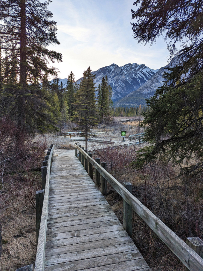 Boardwalk at Cave and Basin National Historic Site Banff AB 1