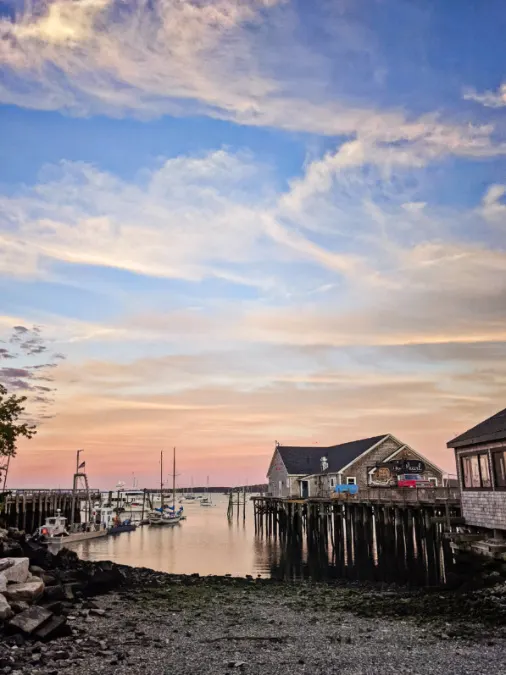 Boat Launch at Marina in Harbor Rockland Maine 1