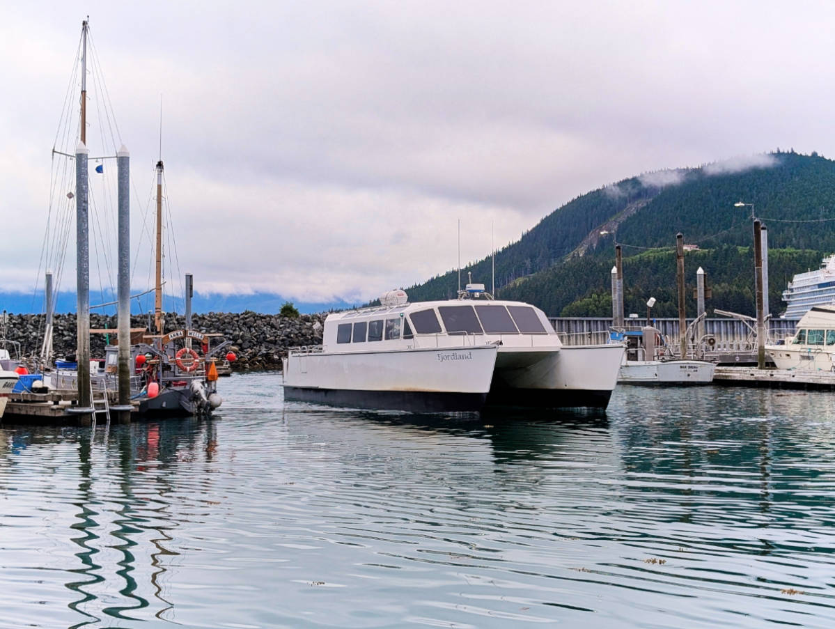 Boat in Small Boat Harbor Alaska Fjordlines from Haines Alaska 1