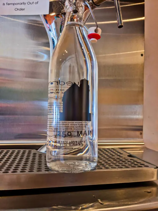 Bottle Filling Station in Lobby at 250 Main Hotel Rockland Maine 1