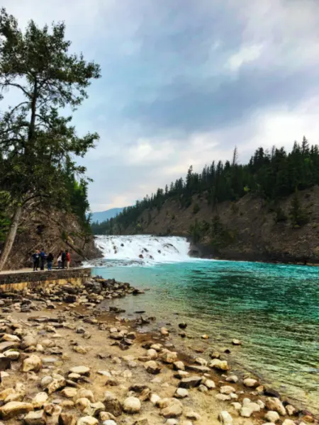 Bow Falls in Banff National Park Alberta 1