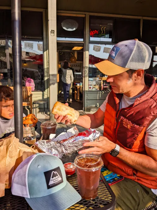 Breakfast Burritos at Looney Bean Cafe Mammoth Lakes California 1