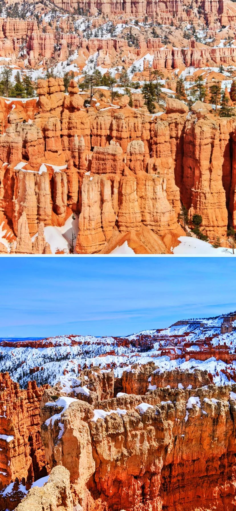 Bryce Canyon in Snow Utah National Parks Road Trip