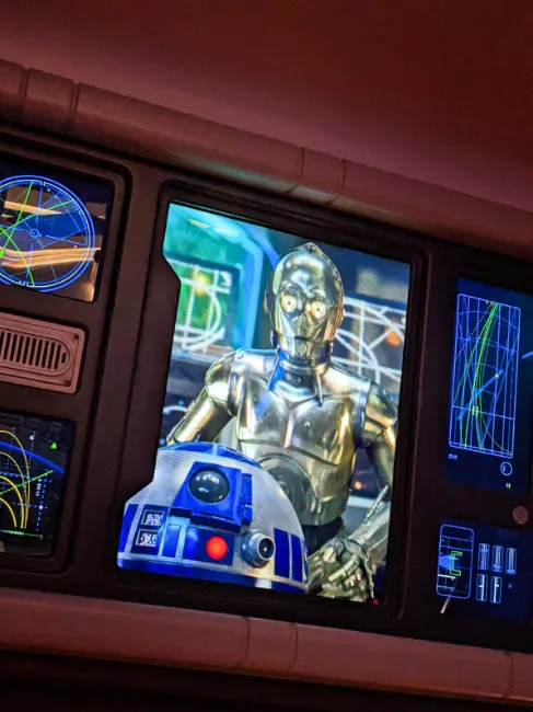 C3P0 on Command Bridge on Halcyon Spaceship Star Wars Galactic Starcruiser Walt Disney World 2