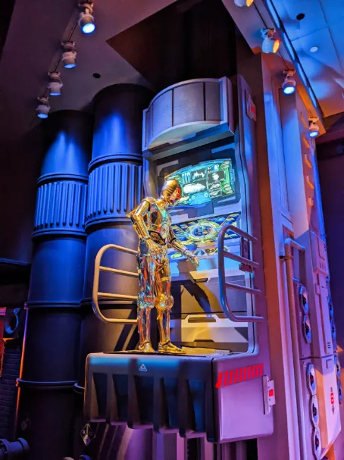 C3PO on Star Tours Star Wars Galaxys Edge Hollywood Studios Disney World 1
