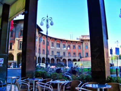 Cafe Seating near Pisa Centrale Train Station Pisa Italy 1