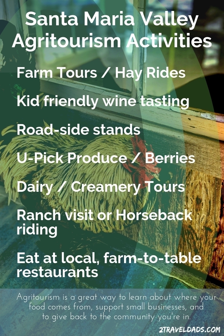 The Santa Maria Valley is an ideal destination for California Agritourism. With wine, fruit, produce fields and family farms, it's perfect for both relaxation and learning where your food comes from.
