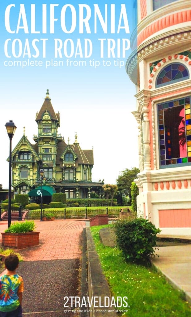 Victorian mansions in Eureka, California. Great stop to add to your California coast road trip! #roadtrip #California #victorian