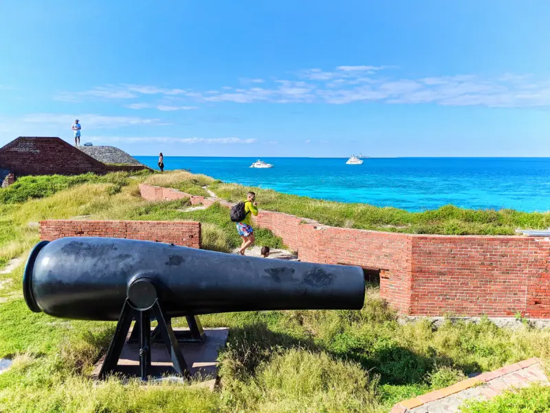 Cannon and Turquoise waters around Dry Tortugas National Park Key West Florida Keys 2020 1