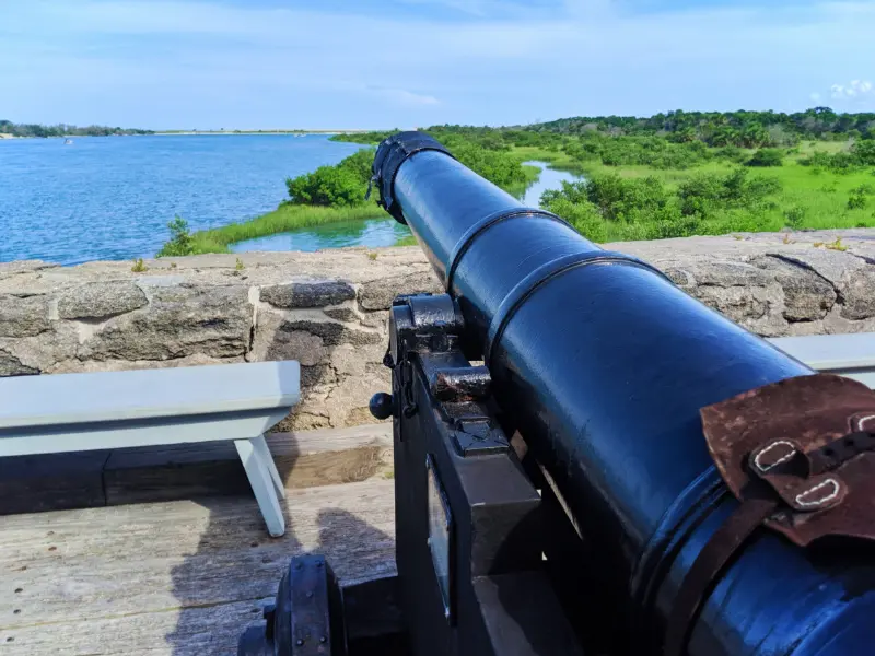 Cannon at Fort Matanzas National Monument St Augustine FL 3