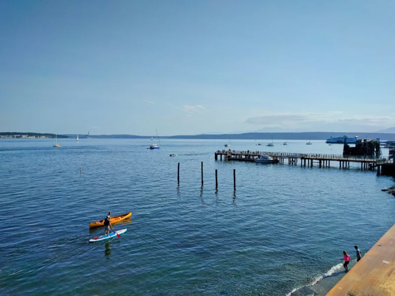 Canoeing and SUP by Waterfront in Port Townsend Washington 2