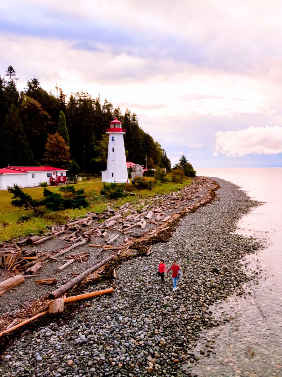 Cape Mudge Lighthouse on Quadra Island British Columbia