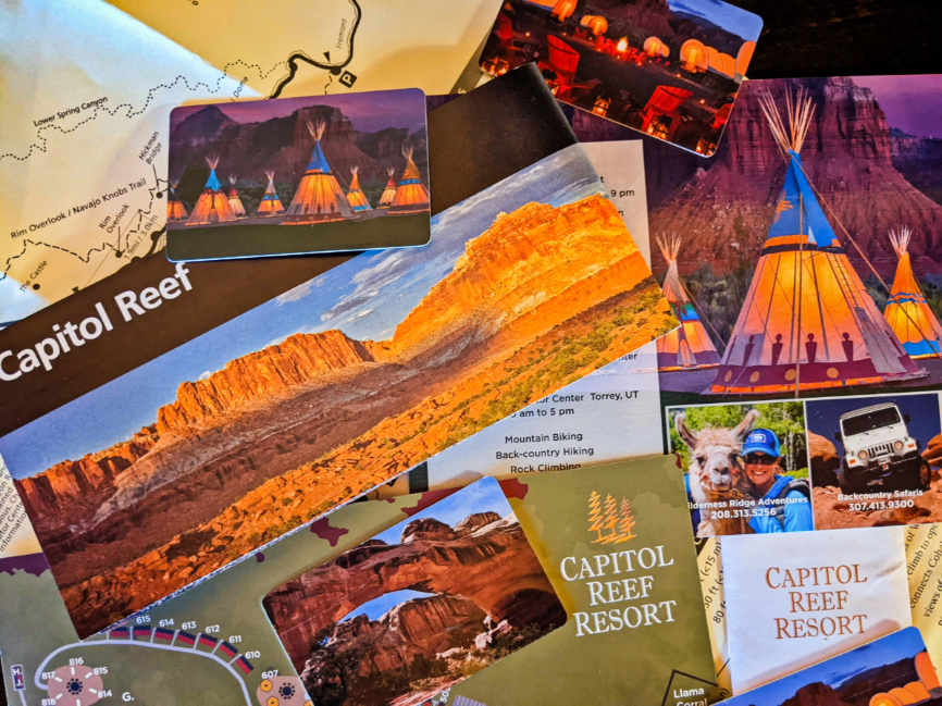 Capitol Reef Resort Brochures and Collateral Torrey Utah 2