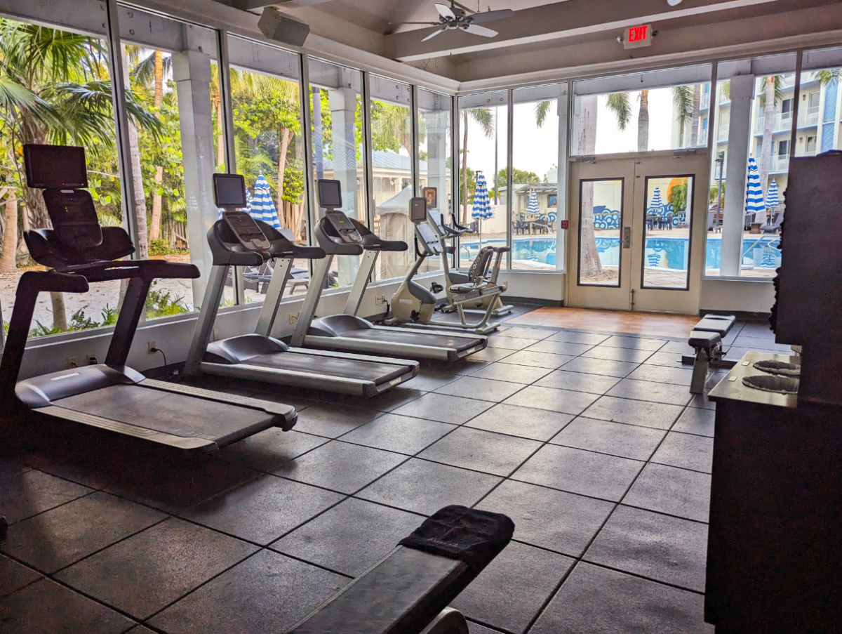 Cardio Equipment in Fitness Center at 24 North Hotel Key West Florida Keys 1