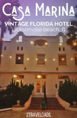 The vintage Casa Marina Hotel in Jacksonville Beach, Florida is gorgeous and right on the beach! Ideal for couples or families looking for that Golden Age feel and Florida vibes. #hotel #Florida #beach