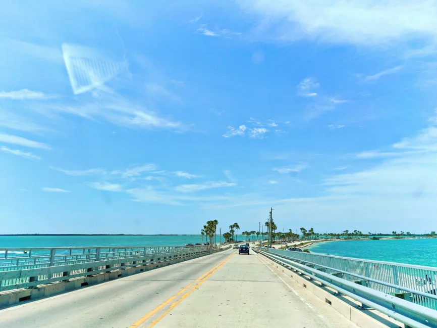 Causeway Bridge to Honeymoon Island State Park Dunedin Florida Gulf Coast 1