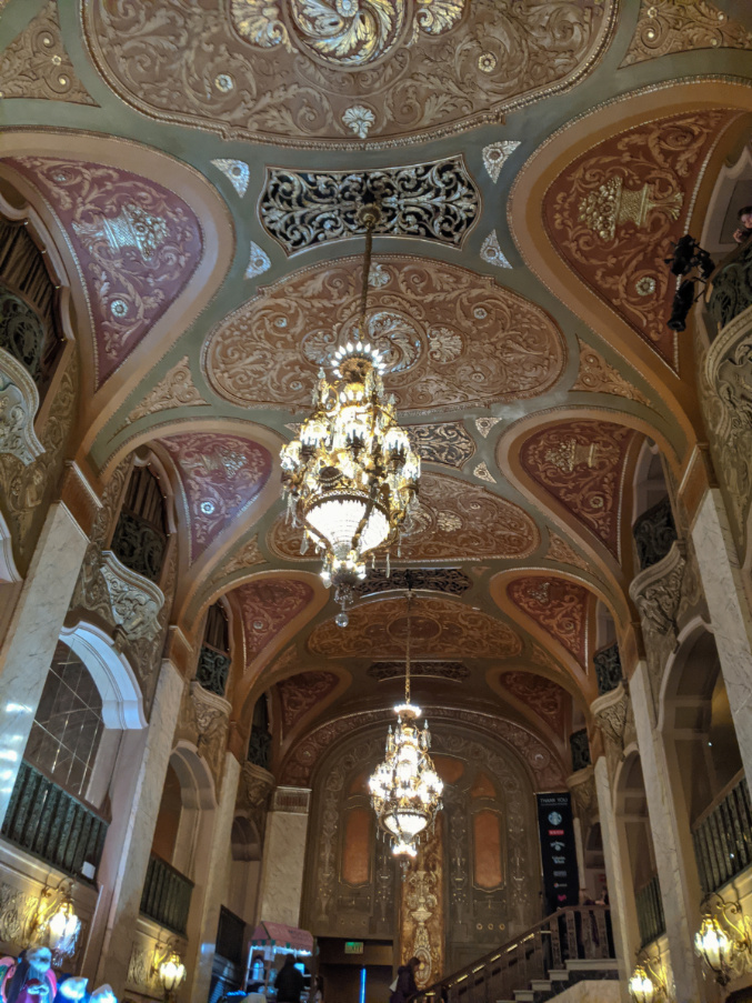 Chandeliers in Paramount Theater Seattle 1