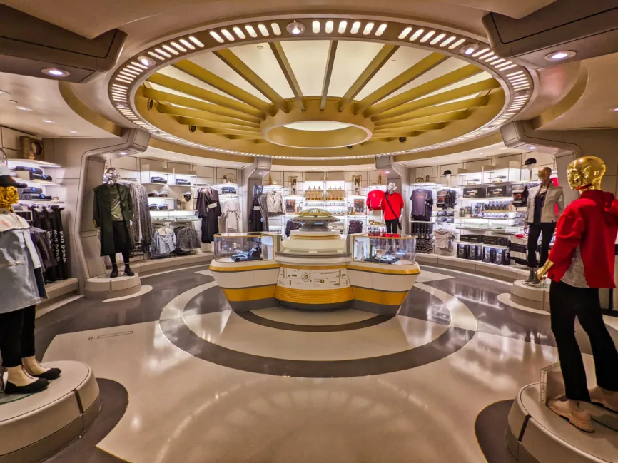 Chandrila Collection Shop on Halcyon Spaceship Star Wars Galactic Starcruiser Walt Disney World 1