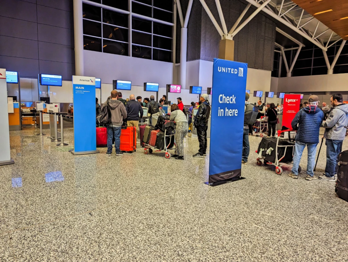 Check in Counter at Calgary International Airport YYC Alberta 1