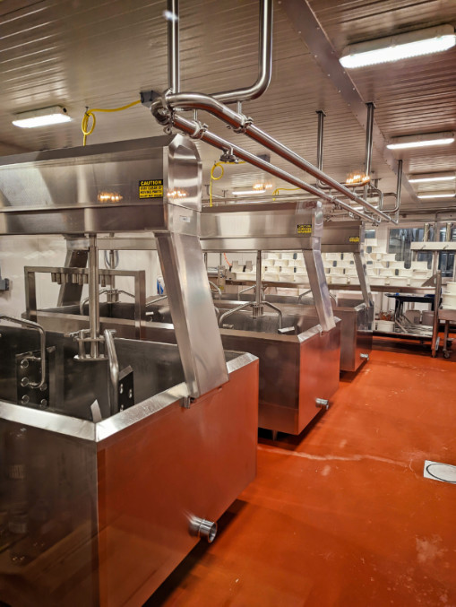 Cheese Production area of Door Artisan Cheese Co Door County Wisconsin 1