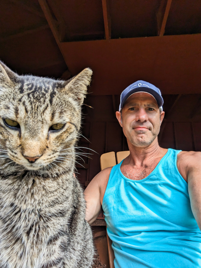 Chris Taylor at Lanai Cat Sanctuary Lanai Hawaii 2