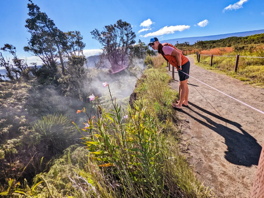 Chris Taylor at Steam Vents Hawaii Volcanoes National Park 1a