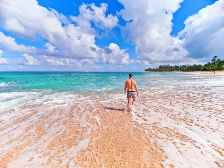 Chris Taylor at Tunnels Beach Na Pali Coast North Shore Kauai Hawaii 2