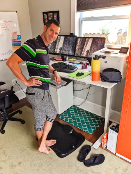 Chris Taylor at his Home Office Setup Desk 1