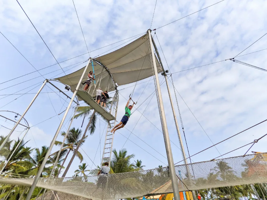 Chris Taylor doing Circus School On Property at Club Med Punta Cana Dominican Republic 2