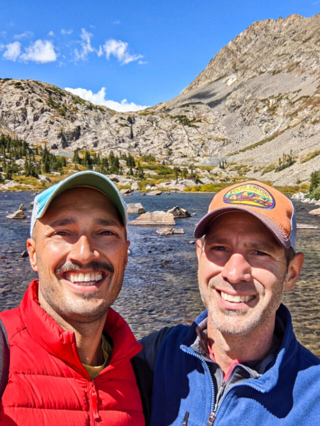 Chris and Rob Taylor at Lower Mohawk Lake White River National Forest Breckenridge Colorado 1