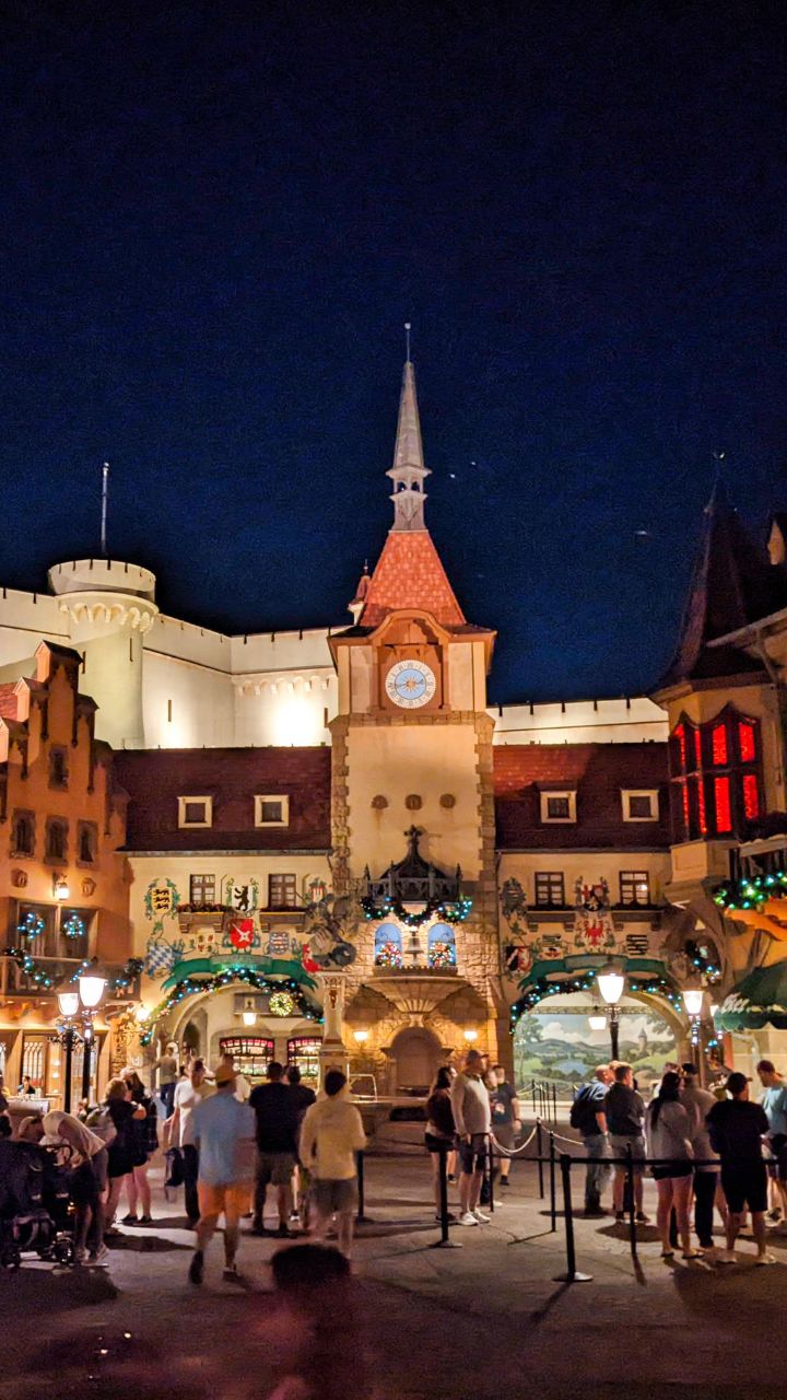 Christmas Decorations in Germany World Showcase EPCOT Walt Disney World