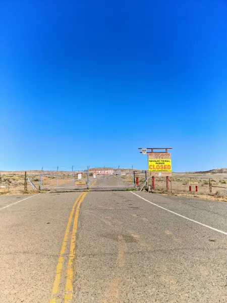 Closed Four Corners Monument Colorado Cross Country relocation 2020 1